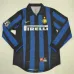 Inter Milan 1998/99 retro long - sleeve home jersey - blue