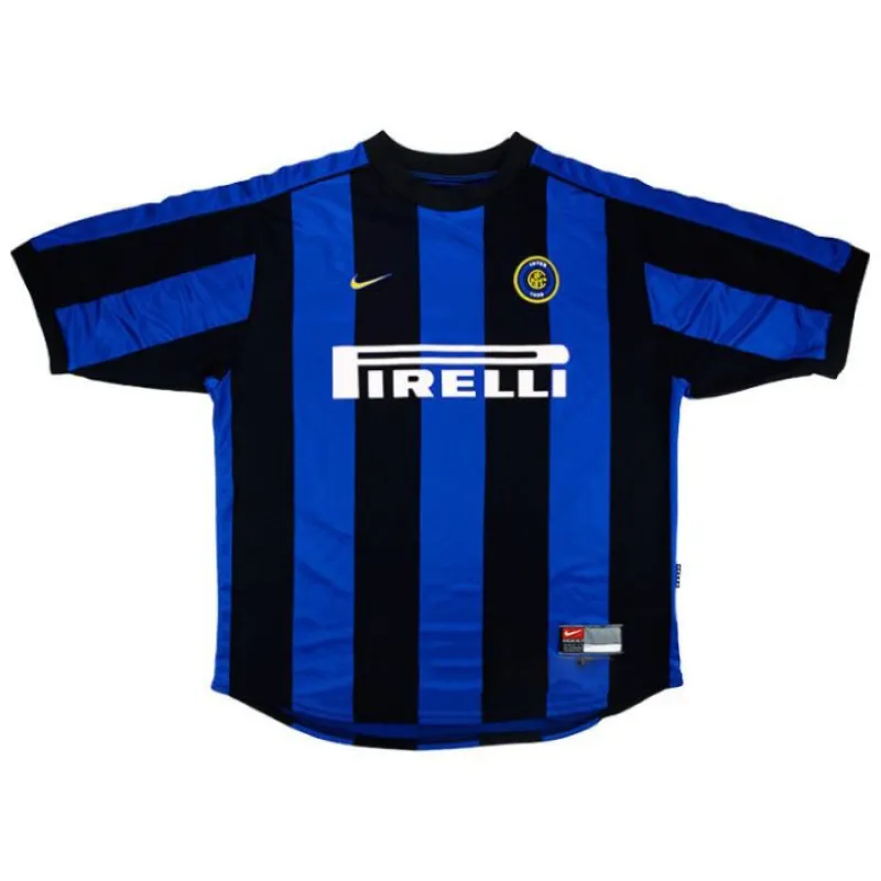 Inter Mailand 1999/2000 Retro-Heimtrikot - Blau/Schwarz