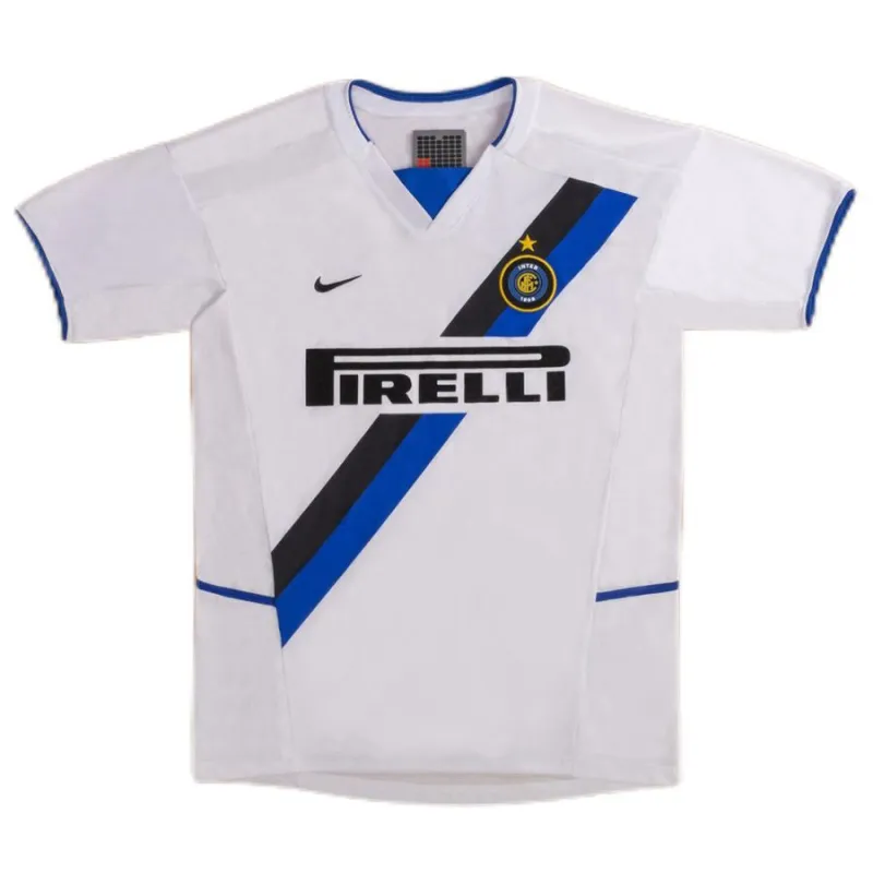 Inter Mailand 2002/03 Retro-Auswärtstrikot - Weiß