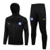 Inter Milan 2024/25 children's hooded sports jacket - black