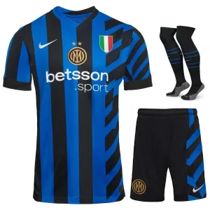 Ensemble de maillot pour enfants du domicile de l'Inter Milan 2024/25 - Bleu