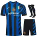 Set di maglia per bambini della casa dell'Inter Milan 2024/25 - Blu