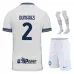 El kit infantil de partido fuera 2024/25 de Inter de Milán de Denzel Dumfries - Blanco