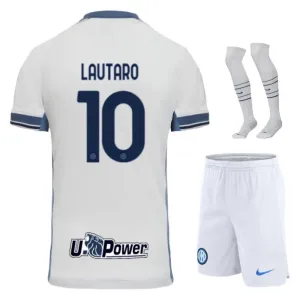 Le kit d'enfant de l'extérieur 2024/25 de l'Inter Milan de Lautaro - Blanc