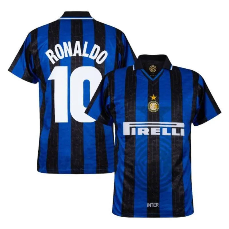 Ronaldo Internazionale Milano 1997/98 Retro Home Jersey A - Blue