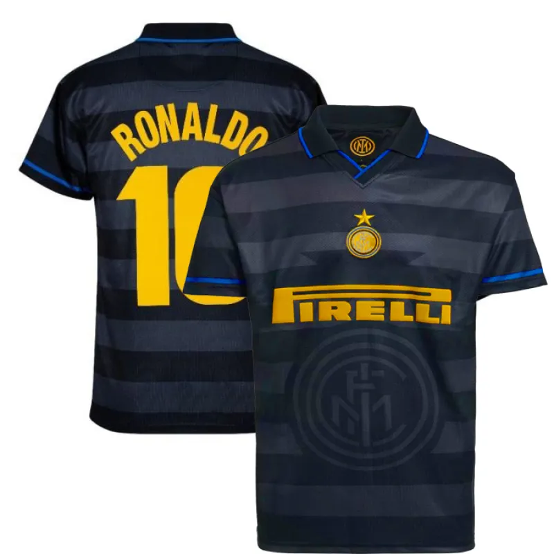 Ronaldo Inter Milan1997/98 Retro Away Jersey - Black