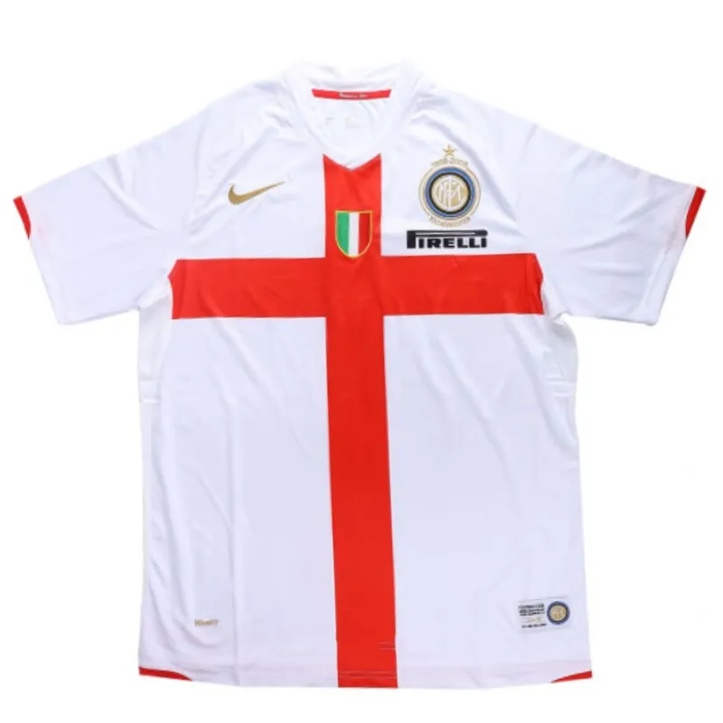 Inter Milano 2007/08 Maglia da trasferta retrò - Bianca
