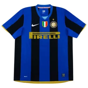 Inter Milan 2008/09 Retro Home Jersey - Blue/Black