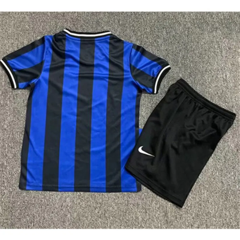 Maglia da campo retro per bambini dell'Inter Milan 2009/10 - blu
