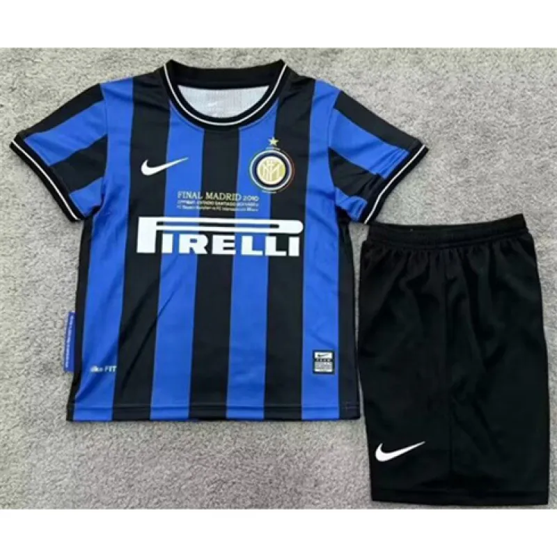 Maillot domicile retro pour enfants de l'Inter Milan 2010/11 - bleu