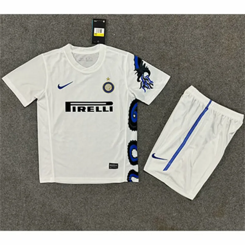 Inter Milan 2010/11 retro Kinder-Heimtrikot - weiß