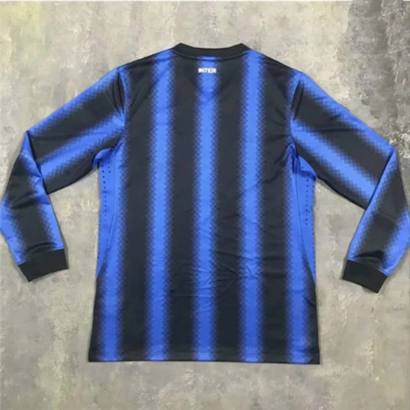 Maillot domicile retro à manches longues de l'Inter Milan 2010/11 - bleu