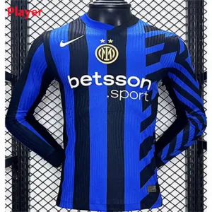 Inter Milan Home Long Sleeve Jersey 2024/25-Player-Blue