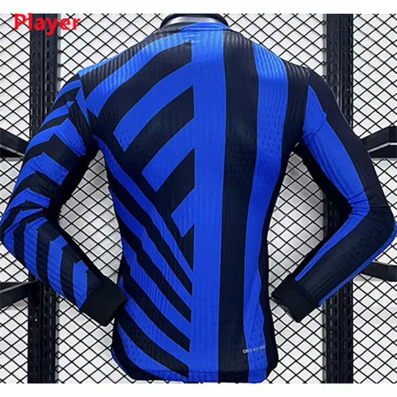 Maillot de domicile à manches longues de l'Inter Milan 2024/25-Joueur-Bleu