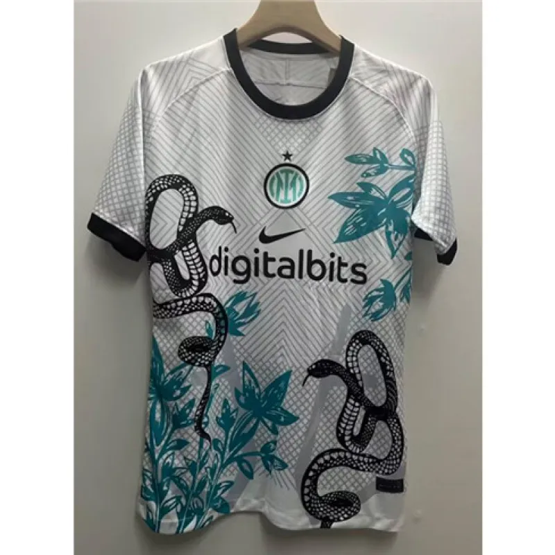 Inter Milan Trikot mit Drachenmuster 2024/25-Weiß
