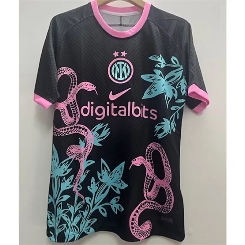 Inter Milan Dragon Patterned Jersey 2024/25-Black