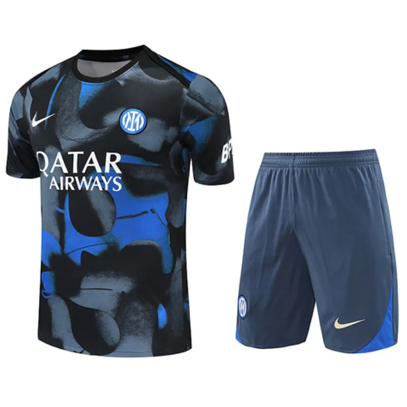 Pantalones cortos y camisa del conjunto de entrenamiento del Inter Milan 2024/25 - gris