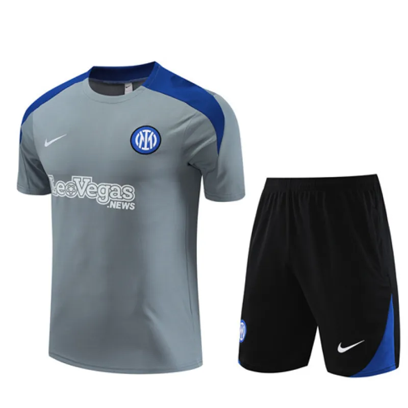 Inter Milan 2024/25 training kids' jersey + shorts - grey
