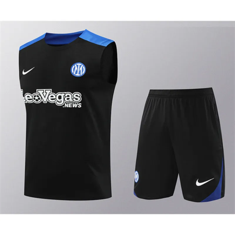Jeans et gilet d'entraînement de l'Inter Milan 2024/25 - noir