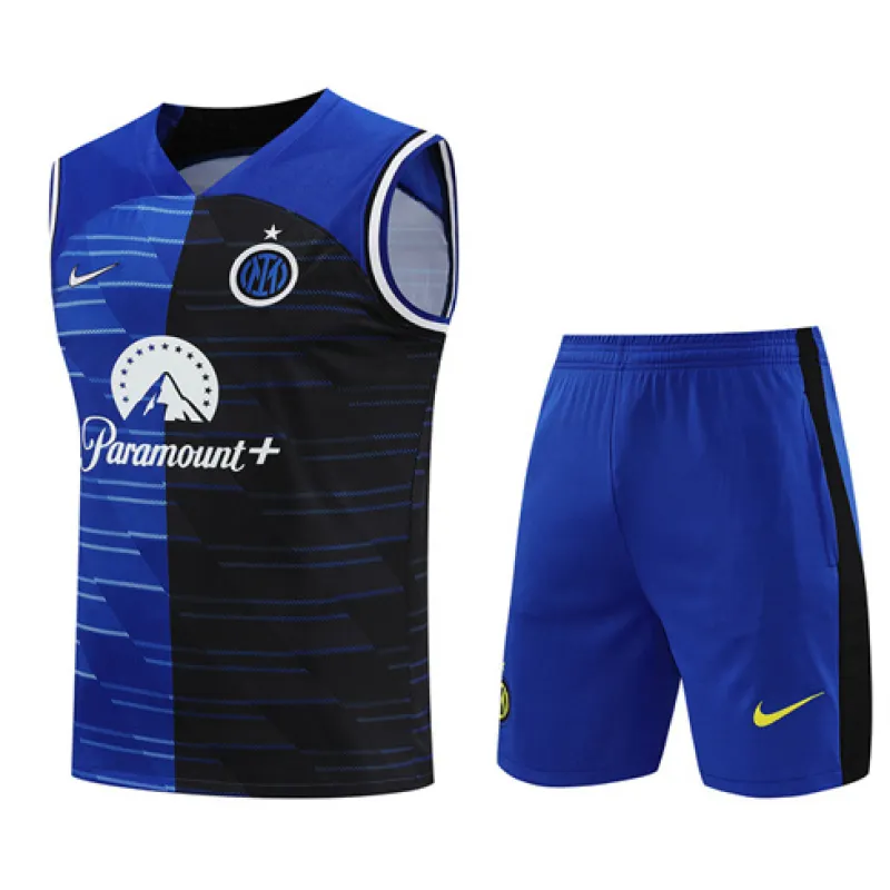 Jeans et gilet d'entraînement de l'Inter Milan 2024/25 - bleu