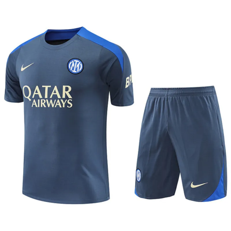 Inter Milan 2024/25 Trainingsshirt + Hose - Großhandel - grau