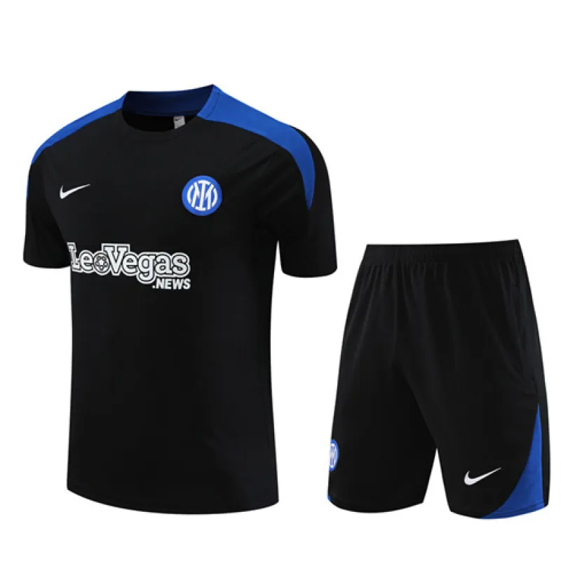 Maglia d'allenamento per bambini + calzoni dell'Inter Milan 2024/25 - nero