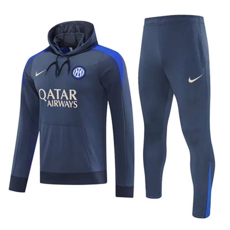 Inter Milan 2024/25 Hooded Sweatshirt - Blue