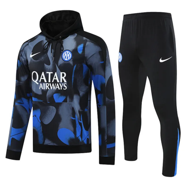 Pullovers à capuche royal de l'Inter Milan 2024/25 - Bleu