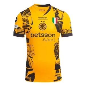 Maillot Tertiaire de la Finale de la Ligue des Champions 2025 d'Inter Milan - Jaune