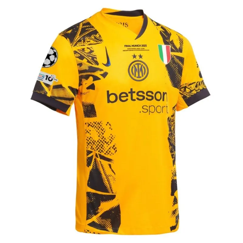 Inter Mailand 2025 UEFA Champions League Finale Drittes Trikot - Gelb