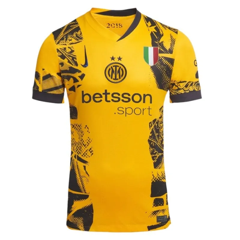 Marcus Thuram Camisa Infantil Inter de Milán 2024/25 Tercera - Amarilla