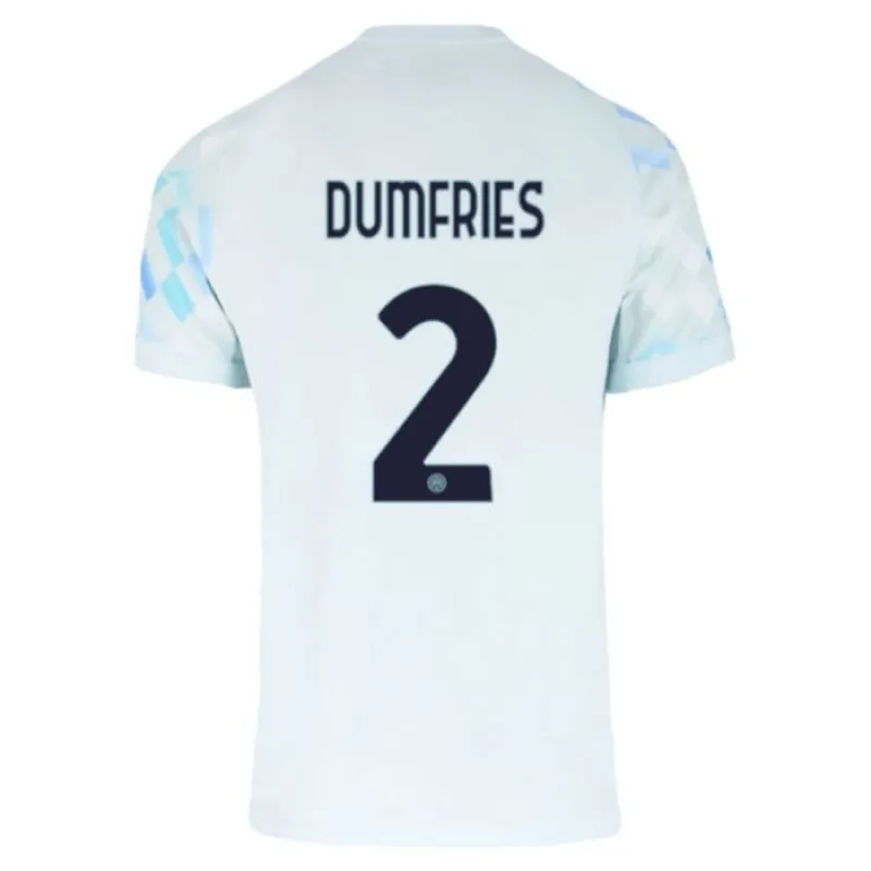 Inter Milan Dumfries 2025/26 Away Jersey - White