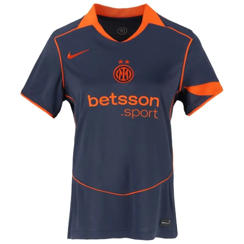 Inter Milan 2025/26 Third Women's Kit - Blue/Orange