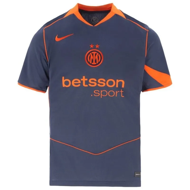 Inter Mailand 2025/26 Dritt-Kindertrikot Set - Blau/Orange