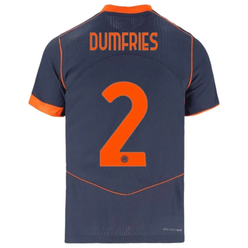 Inter Milan DUMFRIES 2025/26 Third Jersey - Blue