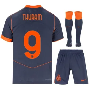 Inter Milan THURAM 2025/26 Maillot Third Enfant avec Short - Bleu