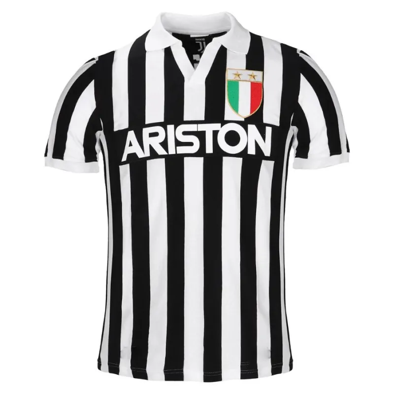 Juventus 1984/85 Retro Home Jersey - White/Black