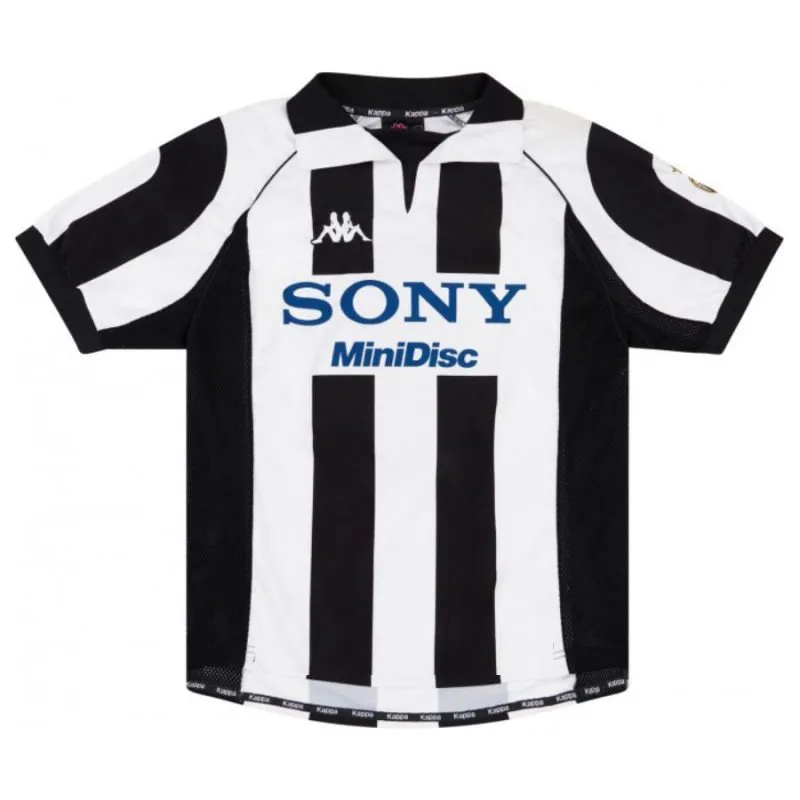 Juventus DAVIDS 1997/98 Maillot domicile rétro - Blanc/Noir