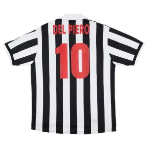 Juventus DEL PIERO 1998/99 Retro Home Jersey - White/Black