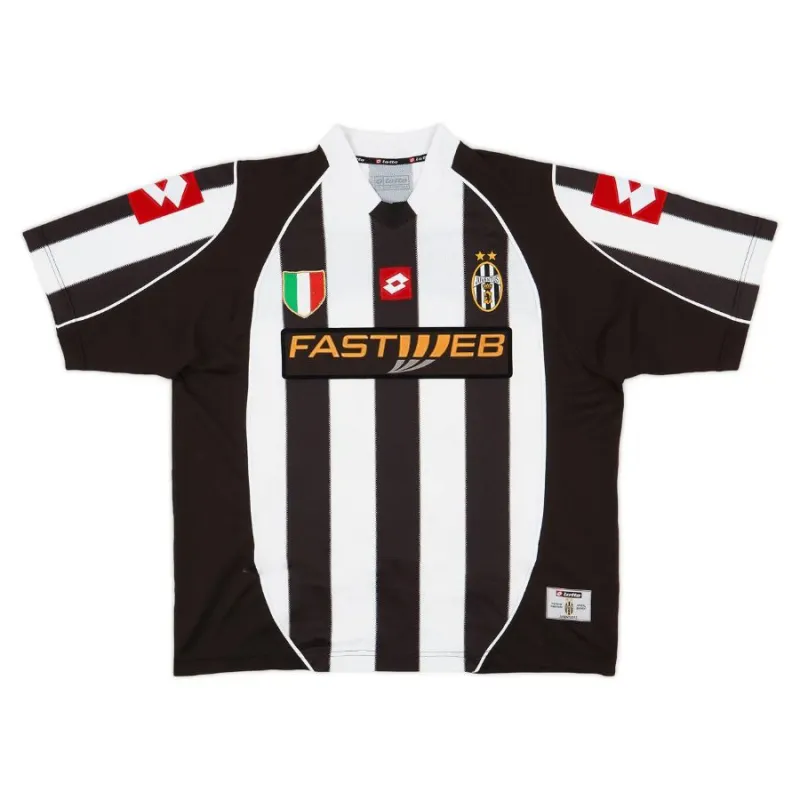 Juventus  2002/03 Retro Home Jersey - White/Black