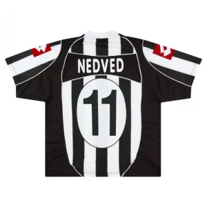 Juventus NEDVED 2002/03 Retro Home Jersey - White/Black