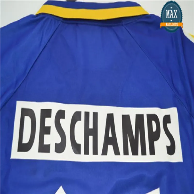 Maillot retro d'extérieur de la Ligue des champions UEFA de Juventus 1995/96 - Bleu