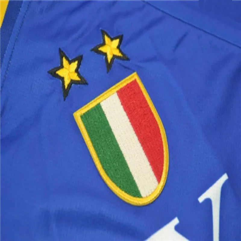 Maillot retro d'extérieur de la Ligue des champions UEFA de Juventus 1995/96 - Bleu