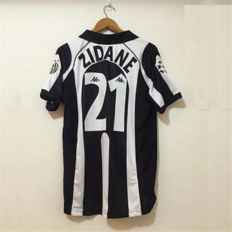 Zidane's Juventus 1997/98 Home Retro Jersey No.21 - White