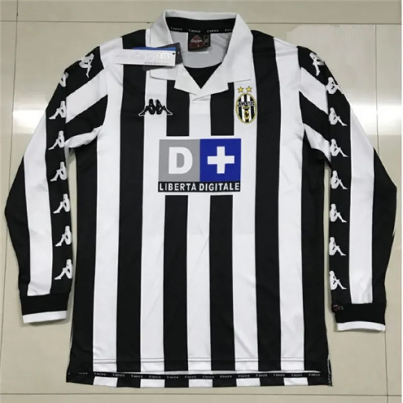 Juventus 1999/00 Home Retro Long - sleeve Jersey - White