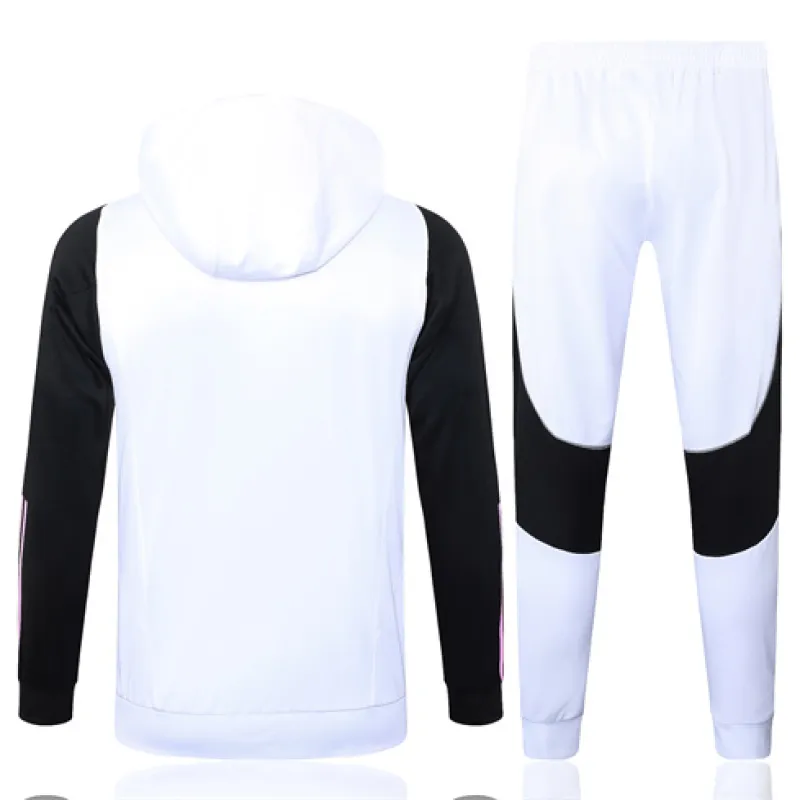 Tenue de sport avec capuche pour enfants de Juventus 2024/25 - blanche