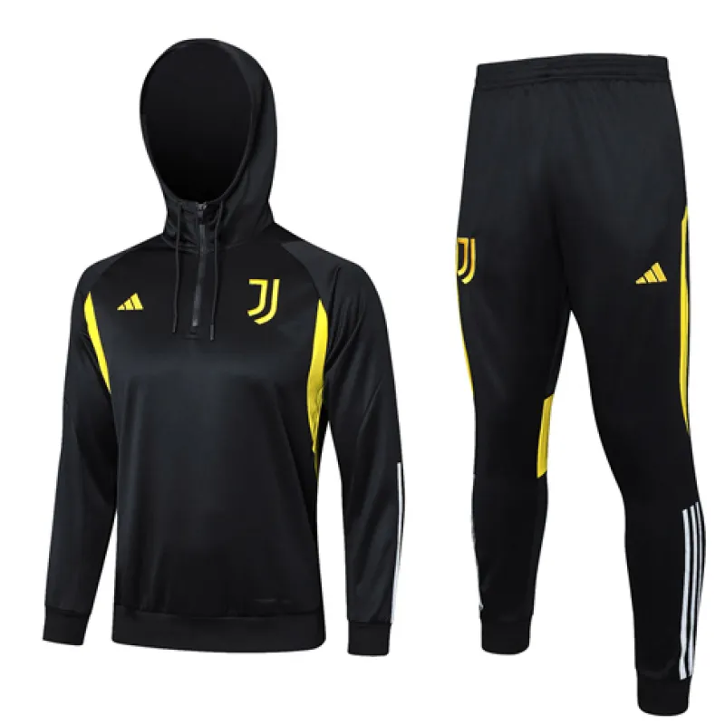Ropa de deporte con capucha para niños de Juventus 2024/25 - negra