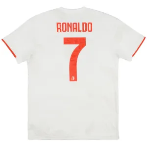Cristiano Ronaldo's Juventus 2019/20 Away Retro Jersey No.7 - White