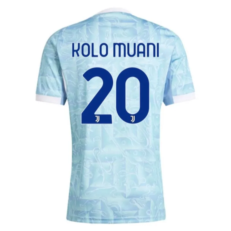 Juventus Kolo Muani 2025/26 Away Jersey - Blue