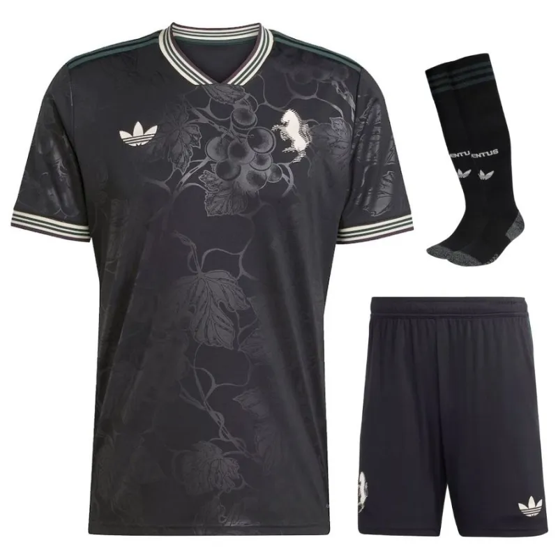 Juventus 2025/26 Third Kids Kit Set - Black